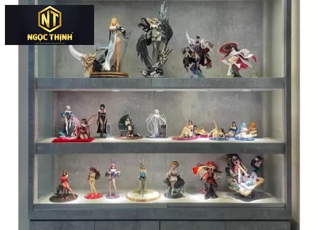 TỦ TRƯNG BÀY MÔ HÌNH CÓ ĐÈN LED